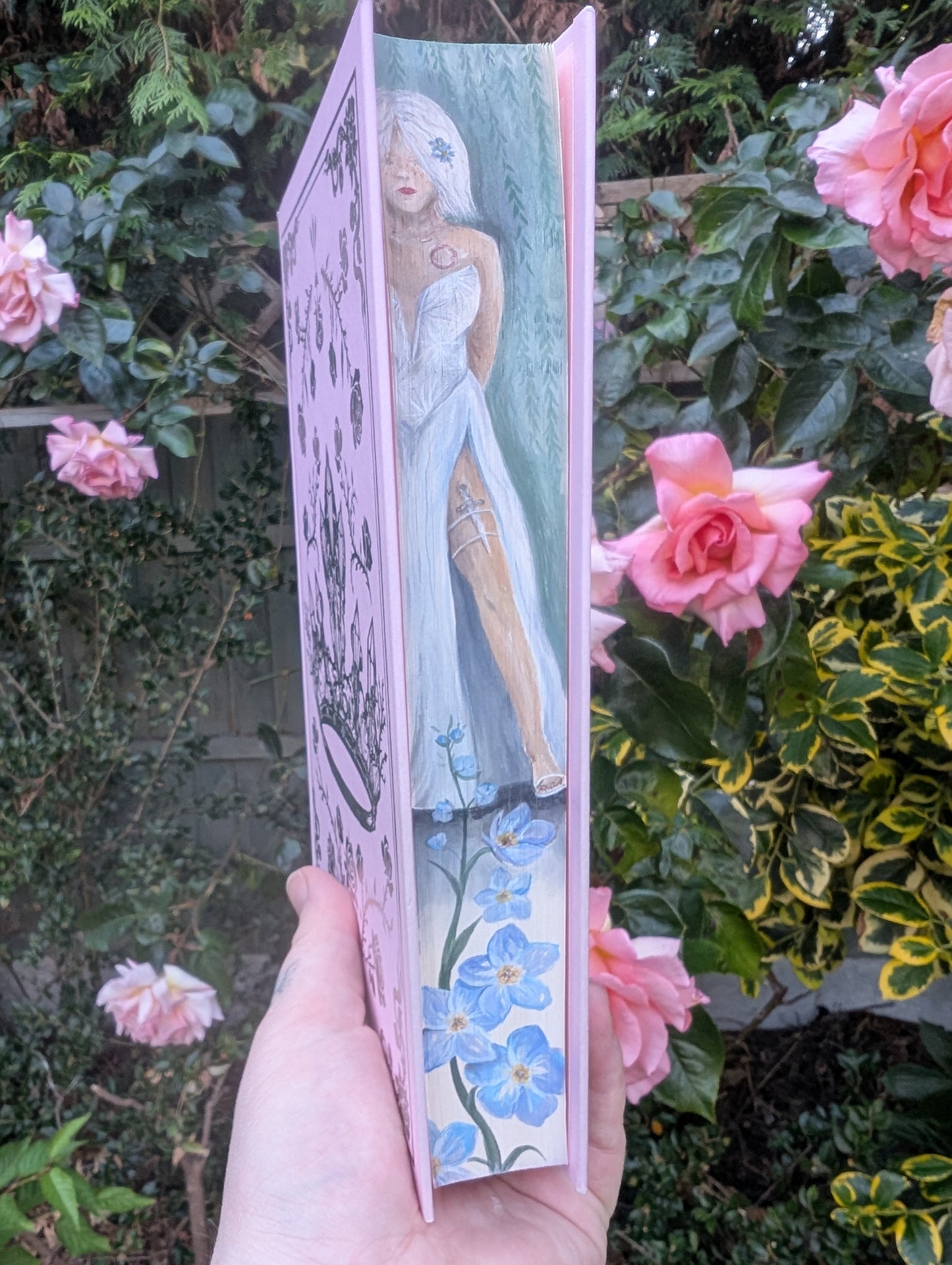 Fearless hand painted edges