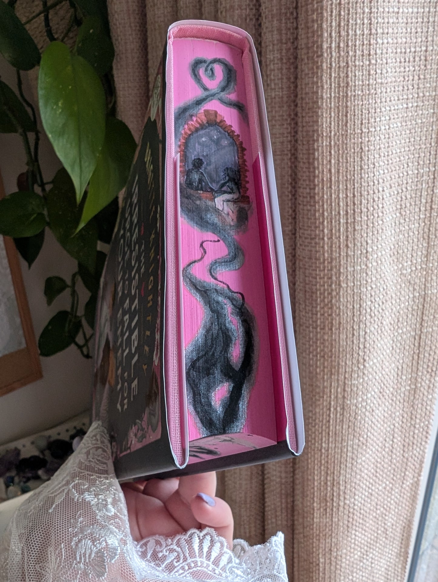 The Irresistible Urge to Fall for your Enemy by Brigitte Knightley dramione retelling foreedge painted book