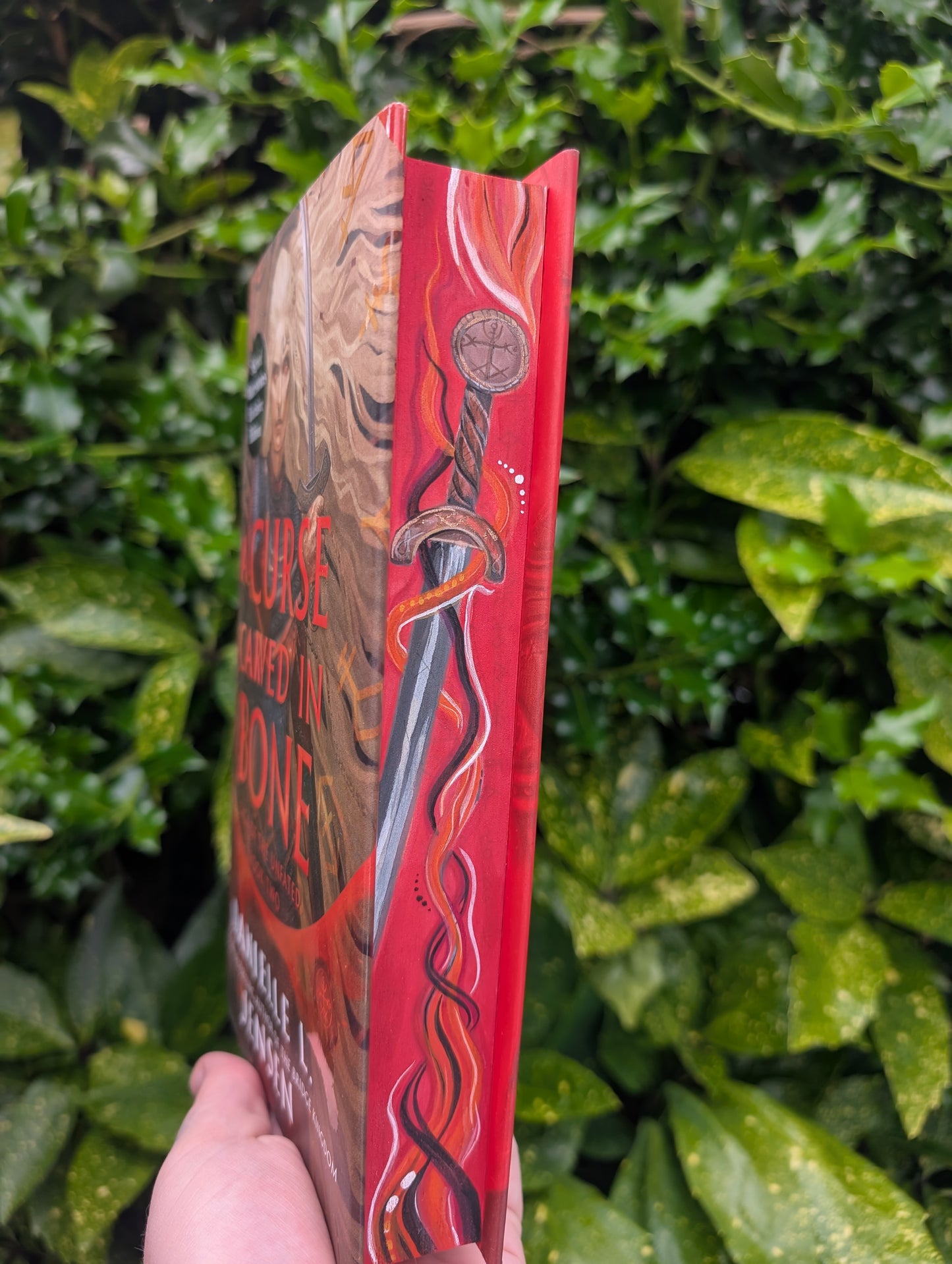 A Curse Carved in Bone foreedge painting