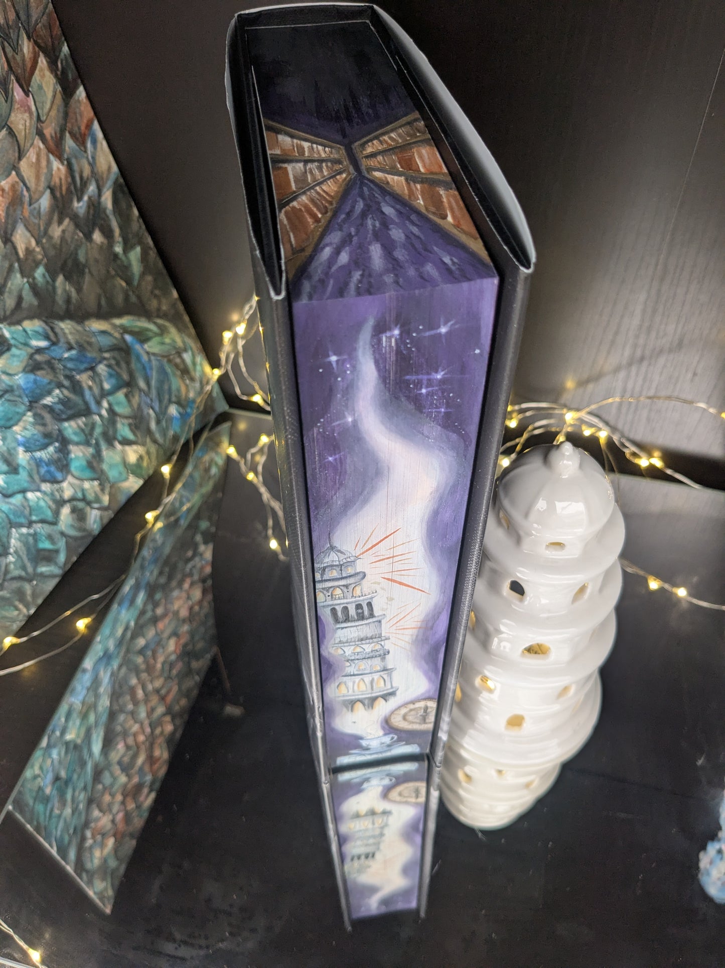 Babel by R.F. Kuang hand painted book edges