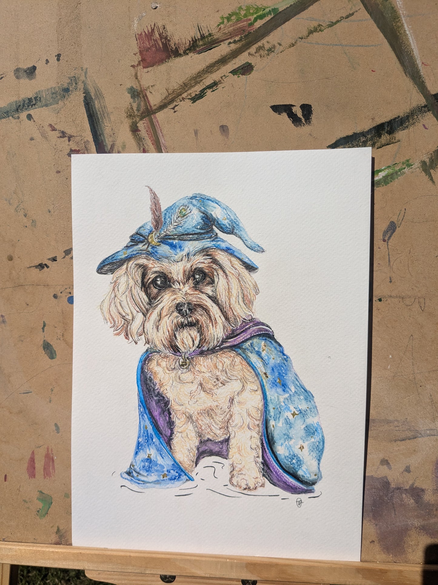 Custom pet portrait with magical twist