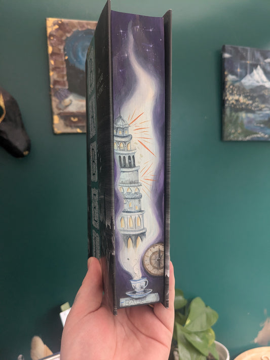 Babel by R.F. Kuang hand painted book edges