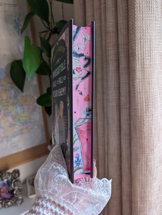 The Irresistible Urge to Fall for your Enemy by Brigitte Knightley dramione retelling foreedge painted book