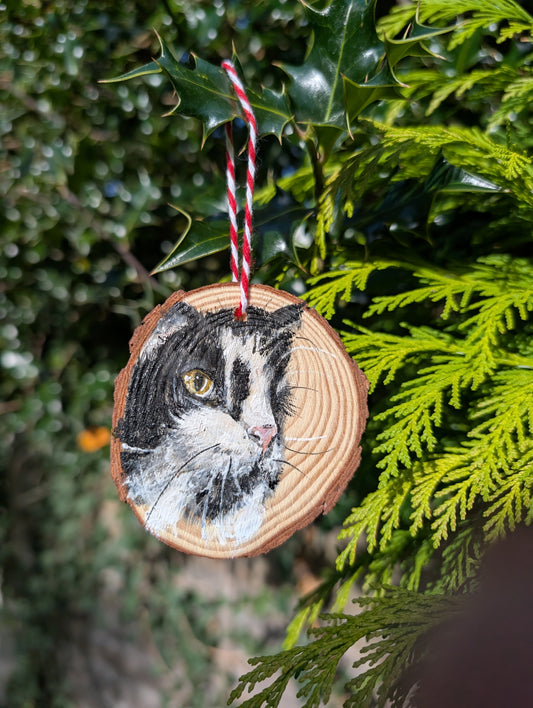 Pet portrait hand painted hanging decorations